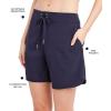 imageNautica Womens Standard Board 9quot Inseam  Quick Dry Swim Shorts Swimsuit Bottom Bikini Cover Up BeachwearBlack
