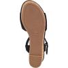 imageNautica Womens Platform Wedge Sandals Fashion Ankle Strap Lightweight Cushioned Casual Beach Sandal  Lightweight ampamp ComfortableBlack