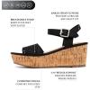 imageNautica Womens Platform Wedge Sandals Fashion Ankle Strap Lightweight Cushioned Casual Beach Sandal  Lightweight ampamp ComfortableBlack