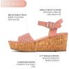 imageNautica Womens Platform Wedge Sandals Fashion Ankle Strap Lightweight Cushioned Casual Beach Sandal  Lightweight ampamp ComfortableMauve