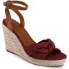 imageNautica Womens Espadrille Wedge Sandals  Platform Heel Summer Dress Shoes with Ankle Strap and Bow  Comfortable Open Toe Beach and Casual FootwearBurgundybuckle