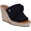 imageNautica Womens Espadrille Wedges for Women Platform Sandals  SlipOn Knot Bow Summer Shoes with Woven Rope HeelBlack