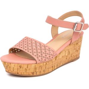 imageNautica Womens Platform Wedge Sandals Fashion Ankle Strap Lightweight Cushioned Casual Beach Sandal  Lightweight ampamp ComfortableMauve