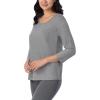 imageNautica Womens 34 Sleeve Sleep Shirt  Lightweight Breathable Pajama Top  Cotton Knit Jersey Crewneck Sleepwear LoungewearHeather Grey