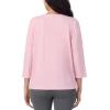 imageNautica Womens 34 Sleeve Sleep Shirt  Lightweight Breathable Pajama Top  Cotton Knit Jersey Crewneck Sleepwear LoungewearHeather Rose