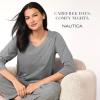 imageNautica Womens 34 Sleeve Sleep Shirt  Lightweight Breathable Pajama Top  Cotton Knit Jersey Crewneck Sleepwear LoungewearNavy Stripe