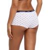 imageNautica Womens Cotton Boyshort Underwear Set 5PackMd Heather GreyBarbados CherryWhiteNoctural NavyNavy Flag