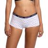 imageNautica Womens Cotton Boyshort Underwear Set 5PackMd Heather GreyBarbados CherryWhiteNoctural NavyNavy Flag