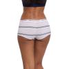 imageNautica Womens Cotton Boyshort Underwear Set 5PackMd Heather GreyWaterdropBlackCocoa DustWhite Stripe