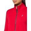 imageNautica Womens Mockneck Zip Up Fleece JacketRegatta Red