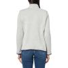 imageNautica Womens Mockneck Zip Up Fleece JacketStorm Heather Grey
