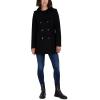 imageNautica Womens Peacoat Wool Blend Double Breasted Winter CoatBlack