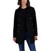 imageNautica Womens Peacoat Wool Blend Double Breasted Winter CoatBlack