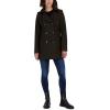 imageNautica Womens Peacoat Wool Blend Double Breasted Winter CoatMilitary Green
