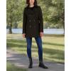 imageNautica Womens Peacoat Wool Blend Double Breasted Winter CoatMilitary Green
