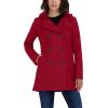 imageNautica Womens Peacoat Wool Blend Double Breasted Winter CoatNautica Red