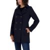 imageNautica Womens Peacoat Wool Blend Double Breasted Winter CoatNavy Seas