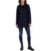imageNautica Womens Peacoat Wool Blend Double Breasted Winter CoatNavy Seas