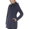 imageNautica Womens Peacoat Wool Blend Double Breasted Winter CoatVintage Navy Seas