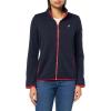 imageNautica Womens Mockneck Zip Up Fleece JacketNight Sky