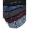 imageNautica Mens Stretch Comfort Cushioned Athletic Quarter Socks With Moisture Control 12 PackBlueBurgundyBlack