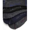 imageNautica Mens Stretch Comfort Cushioned Athletic Quarter Socks With Moisture Control 12 PackNavyGray