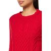 imageNautica Womens Long Sleeve Anchor Crewneck SweaterHaute Red