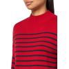 imageNautica Womens Long Sleeve Pullover Mockneck SweaterHaute RedNight Sky