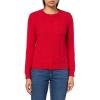 imageNautica Womens Long Sleeve Anchor Crewneck SweaterHaute Red