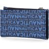 imageNautica High Tide Small Wallet for Women RFID Blocking Slim Credit Card Holder with Zipper Coin Pocket Bifold Compact Wallet with ID Window BlackAmericana Logo
