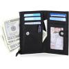 imageNautica High Tide Small Wallet for Women RFID Blocking Slim Credit Card Holder with Zipper Coin Pocket Bifold Compact Wallet with ID Window BlackBlack Printed