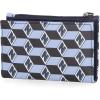 imageNautica High Tide Small Wallet for Women RFID Blocking Slim Credit Card Holder with Zipper Coin Pocket Bifold Compact Wallet with ID Window BlackGlacial Blue