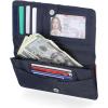 imageNautica Seaside Slim RFID Wallet Womens Credit Card Holder with Coin Purse Clutch Small Organizer with ID Window in Multi StripeAmericana Stripe