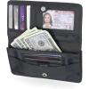 imageNautica Seaside Slim RFID Wallet Womens Credit Card Holder with Coin Purse Clutch Small Organizer with ID Window in Multi StripeBlack Pebble