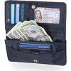 imageNautica Seaside Slim RFID Wallet Womens Credit Card Holder with Coin Purse Clutch Small Organizer with ID Window in Multi StripeBlush