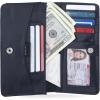 imageNautica Seaside Slim RFID Wallet Womens Credit Card Holder with Coin Purse Clutch Small Organizer with ID Window in Multi StripeIndigo Logo