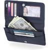 imageNautica Seaside Slim RFID Wallet Womens Credit Card Holder with Coin Purse Clutch Small Organizer with ID Window in Multi StripeKey Lime Stripe