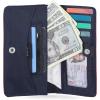 imageNautica Seaside Slim RFID Wallet Womens Credit Card Holder with Coin Purse Clutch Small Organizer with ID Window in Multi StripeRed