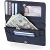 imageNautica Seaside Slim RFID Wallet Womens Credit Card Holder with Coin Purse Clutch Small Organizer with ID Window in Multi StripeTangerine Stripe