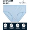 imageNautica Girls Brief Underwear  5 Pack Casual Stretch Logo Waistband MidWaist Briefs  Girls Cotton Underwear 412PrintPink BlissLight Grey HeatherBlue