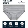 imageNautica Girls Brief Underwear  5 Pack Casual Stretch Logo Waistband MidWaist Briefs  Girls Cotton Underwear 412Yarn StripeWhiteDusty PinkTeal SuedeTeal Floral