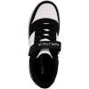 imageNautica Kids Boys LaceUp Fashion Sneakers LowTop Dress Shoes for Youth  Big KidLittle KidWhite Black Rooney