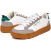 imageNautica Kids Boys LaceUp Fashion Sneakers LowTop Dress Shoes for Youth  Big KidLittle KidWhite Forest