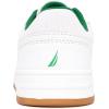 imageNautica Kids Boys LaceUp Fashion Sneakers LowTop Dress Shoes for Youth  Big KidLittle KidWhite Greenmilra