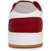 imageNautica Kids Boys LaceUp Fashion Sneakers LowTop Dress Shoes for Youth  Big KidLittle KidWhite Grey Burgundy