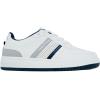 imageNautica Kids Boys LaceUp Fashion Sneakers LowTop Dress Shoes for Youth  Big KidLittle KidWhite Grey Ryerson