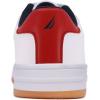 imageNautica Kids Boys LaceUp Fashion Sneakers LowTop Dress Shoes for Youth  Big KidLittle KidWhite Gum