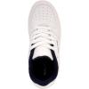 imageNautica Kids Boys LaceUp Fashion Sneakers LowTop Dress Shoes for Youth  Big KidLittle KidWhite Navy Pop