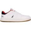 imageNautica Kids Boys LaceUp Fashion Sneakers LowTop Dress Shoes for Youth  Big KidLittle KidWhite Navy Red Apure
