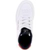 imageNautica Kids Boys LaceUp Fashion Sneakers LowTop Dress Shoes for Youth  Big KidLittle KidWhite Red Lake Edge
